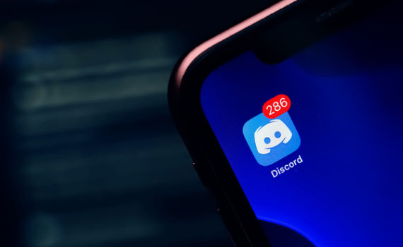Discord icon displayed on a phone screen.