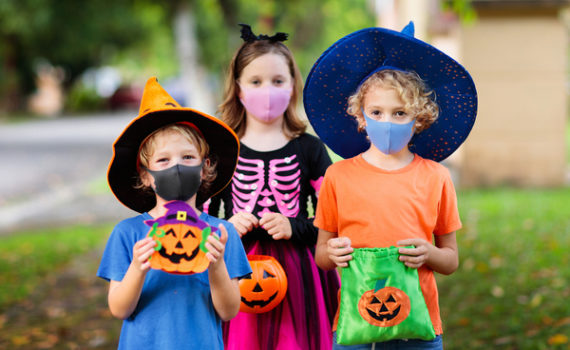 Kids trick or treating