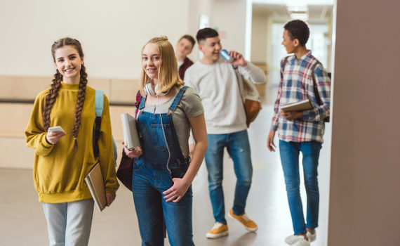 In accordance with the new French laws, students will not be allowed to use their phones even in the hallways.